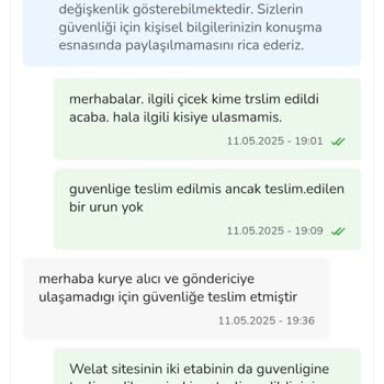 Çiçek Teslim Edilmedi, Para İadesi Yapılmadı