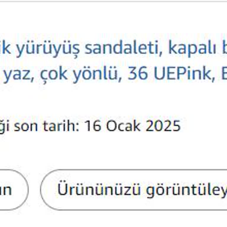 Amazon'dan Alınan Trekking Sandaletin Teslim Edilmemesi Ve İletişimsizlik