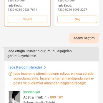 Trendyol'dan Alınan Ayakkabıda Kusur Ve Uzayan İade Süreci
