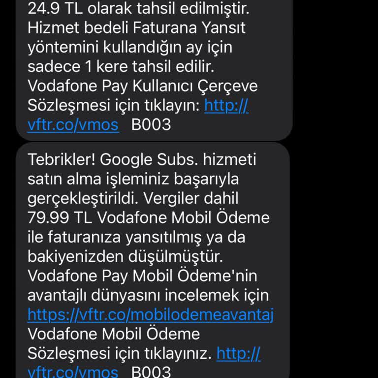 Onayım Olmadan Google Subs Ücreti Faturama Yansıtıldı