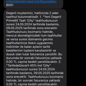 Numara Taşıma Sonrası Haksız Yüksek Fatura Ve Yanlış Bilgilendirme Mağduriyeti