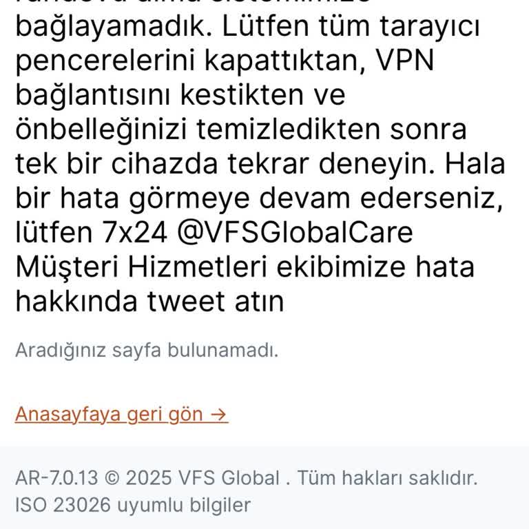 VFS Global'den Randevu Sonrası Mail Gelmemesi Ve Ödeme Sorunu