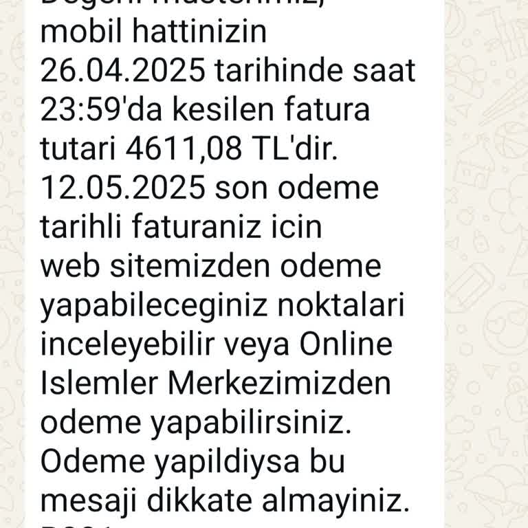 PTT Cell Cayma Bedeli Hakkında Bilgilendirme Eksikliği Ve Yüksek Fatura
