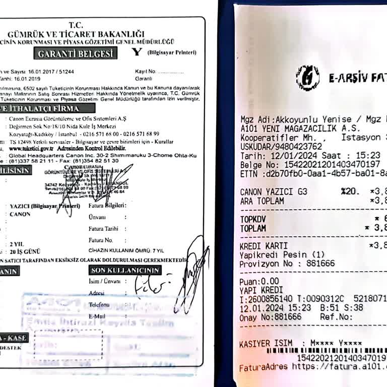 Canon Yazıcıda Sürekli Arıza Ve Yüksek Onarım Ücreti Mağduriyeti