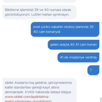 Otobüs Koltuk Numarası Değişikliği Mağduriyeti Ve Yardımsızlık
