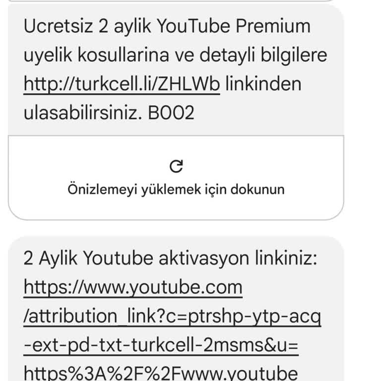 Turkcell Youtube Premium Kampanyasında Aktivasyon Kodu Sorunu