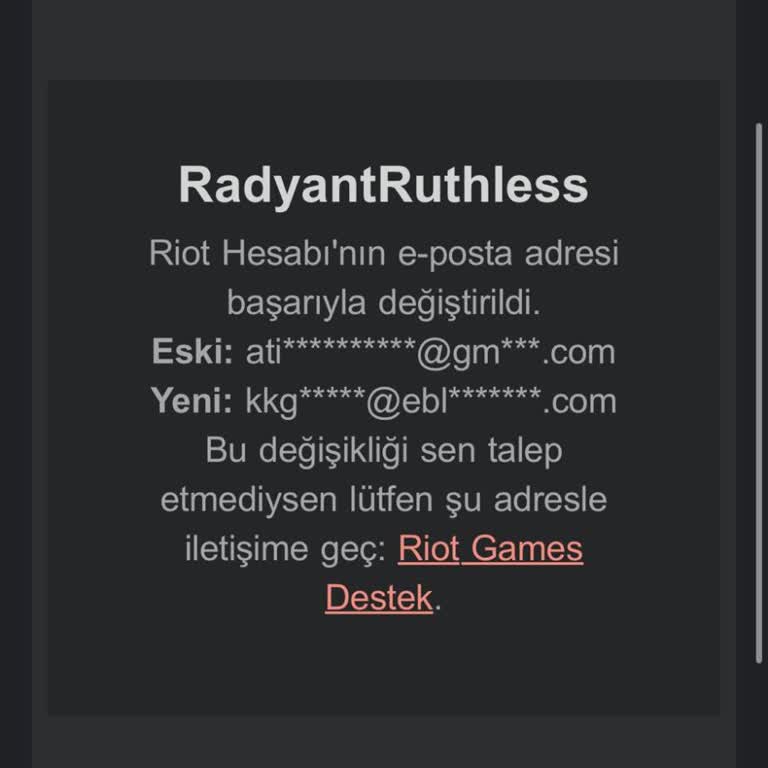 Hesabımın E-postası İzinsiz Değiştirildi, Destek Ekibine Ulaşamıyorum