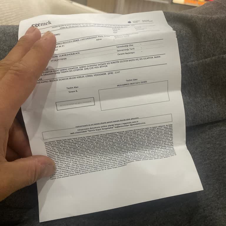 Apple Cihazımın Şebeke Sorunu Ve Servis Bilgilendirme Eksikliği