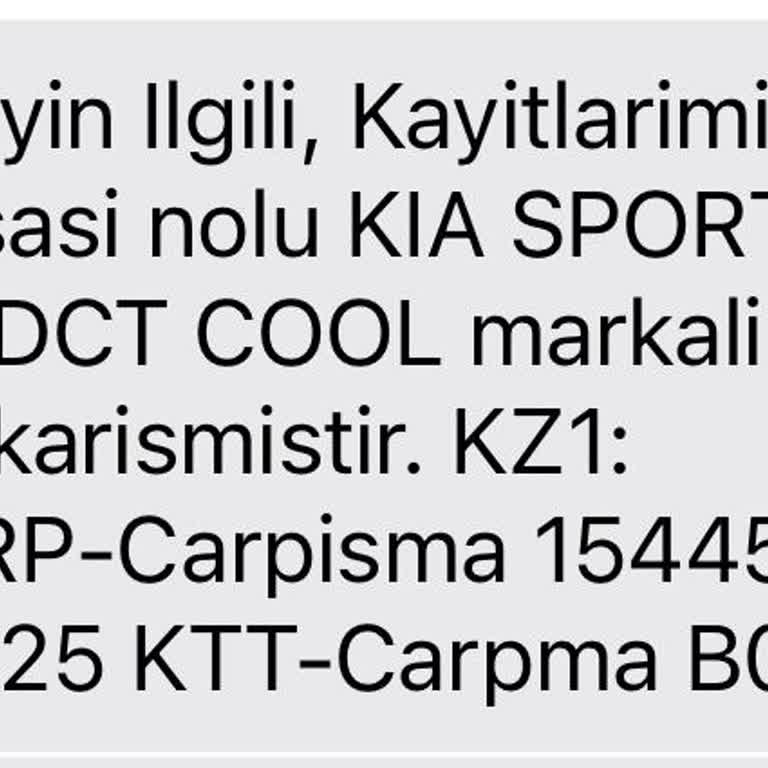 Sigorta Bilgi Ve Gözetim Merkezi Sigorta Kayıtlarında Hatalı Hasar Girişi Ve Geri Dönüş Eksikliği