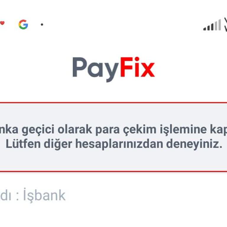 Payfix Hesabımdan Banka Hesabıma Para Çekemiyorum, Canlı Desteğe Ulaşamıyorum