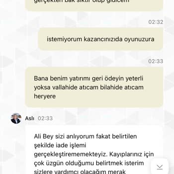 Kazançlarım Bakiyeme Yansıtılmadı, Canlı Destekten Yetersiz Destek Aldım