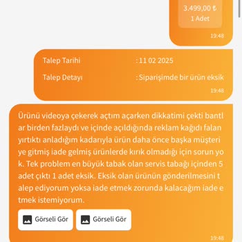 Aly Home Ve Trendyol'dan Eksik Ürün Ve 3 Aydır Çözülmeyen Mağduriyet