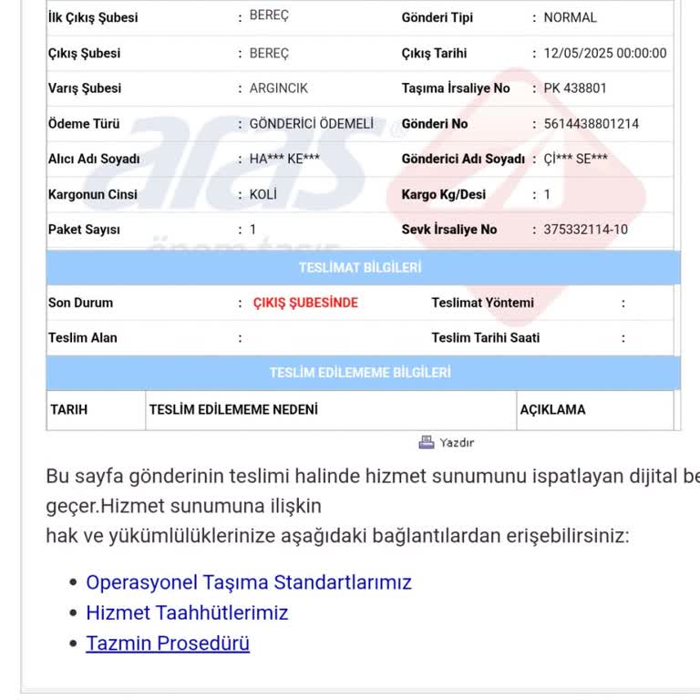 Kargom Günlerdir Şubede Bekliyor Bilgi Alamıyorum