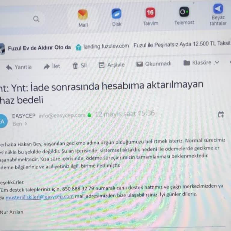 İade Edilmeyen Ücret: 2 Ayı Aştı