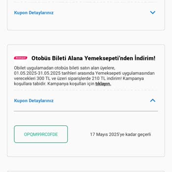 Obilet Yemek Sepeti Kampanya Kodu Geçersiz Çıktı