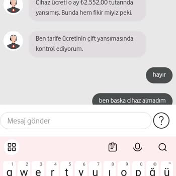 Bir Ayda İki Fatura Ve Çözülmeyen Sistem Hatası