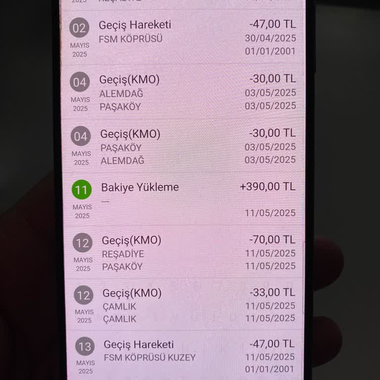 HGS Bakiyesi Yeterli Olmasına Rağmen Fazladan Yükleme Yapılması