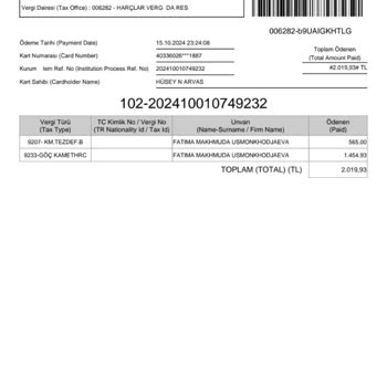 İçişleri Bakanlığı Vergi İadesi 6 Aydır Yapılmıyor, Mağdur Ediliyoruz