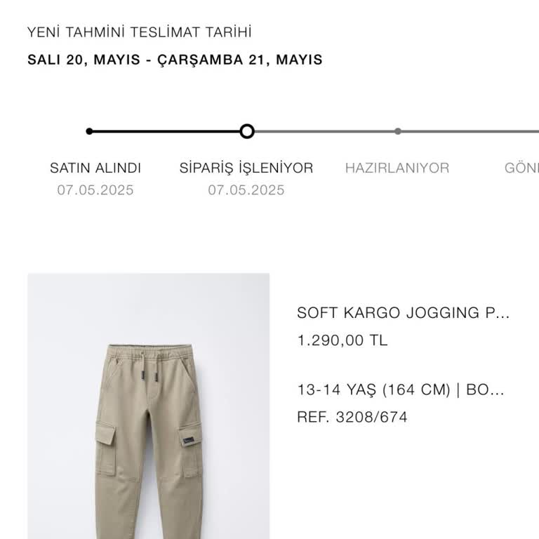 Zara Online Siparişimde Teslimat Tarihi Ertelendi, Müşteri Hizmetine Ulaşamıyorum
