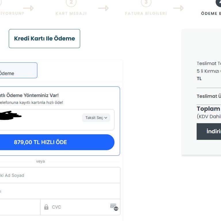 Kayıtlı Kartımın Silinmesini İstiyorum!