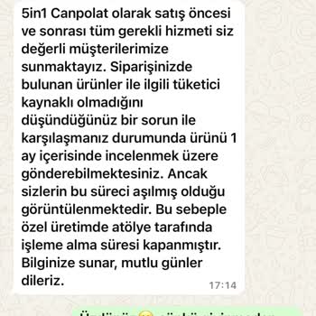 Satın Aldığım Taytta Üretim Hatası Ve Mağduriyetimin Giderilmemesi