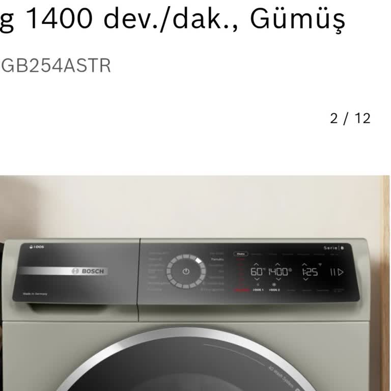 Bosch Serie 8 Çamaşır Makinesi Şikayeti