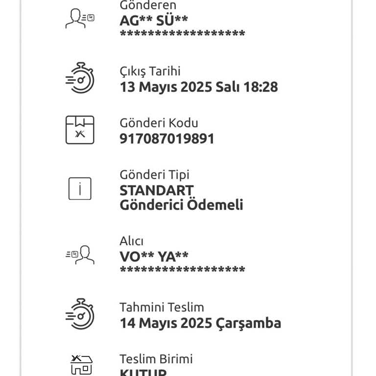 Yurtiçi Kargo Teslim Edilmeden Evde Yok Denilerek Yanlış Bilgilendirme Yapıldı