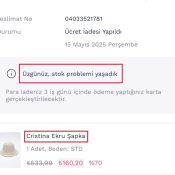 İndirimli Alınan Ürünün Stok Problemi Gerekçesiyle İptal Edilmesi Ve Fiyat Artışı