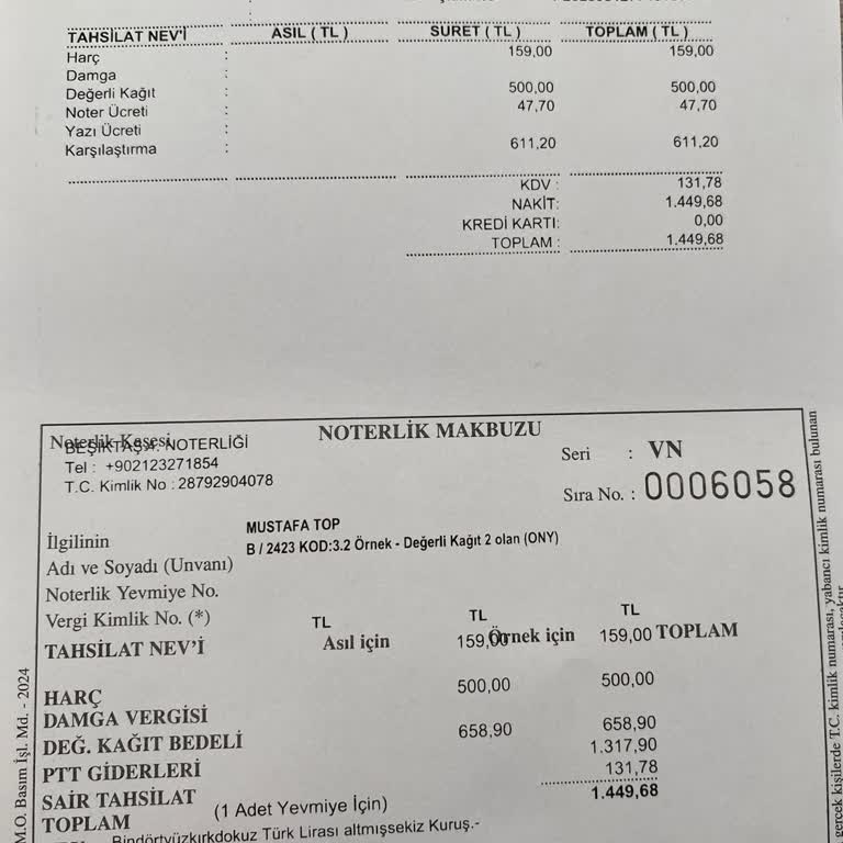 Noter Hatası Nedeniyle İkinci Kez Ücret Ödedim, Mağdur Edildim