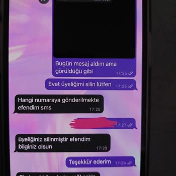 Mai Collection'dan Üyelik Silinse De Bitmeyen SMS Mesajlarıyla Baş Edemiyorum