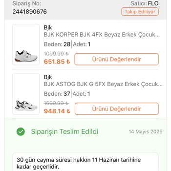 Teslim Edilmeyen Ayakkabı İçin Ücret İadesi Talebim Cevapsız Kaldı