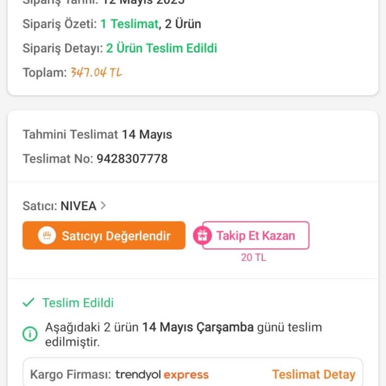 Trendyol Express Teslim Edilmemiş Siparişim Kayıp Ve Bilgi Verilmiyor