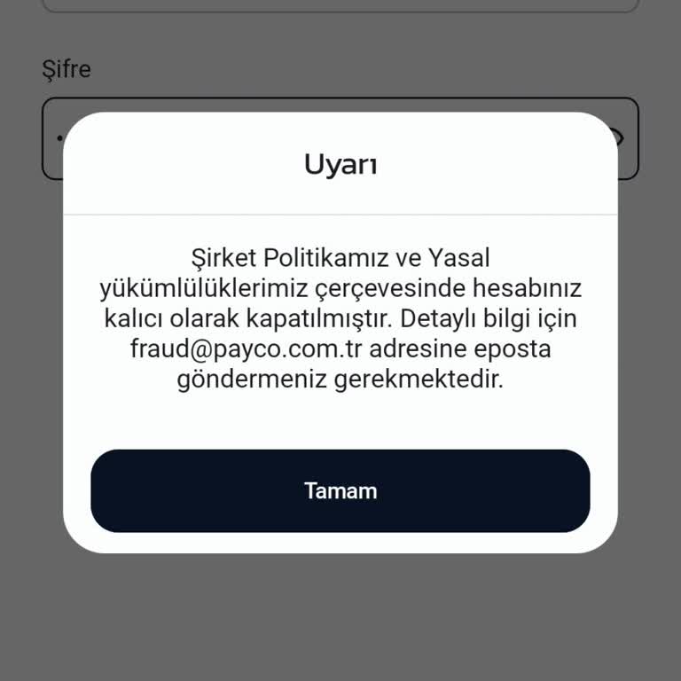 Payco Hesabım Kapandı, Param İade Edilmiyor