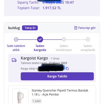 Kargoist İle İade Sürecinde Kayıp Kargo Mağduriyeti