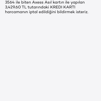 İptal Edilen İşlemin Ücreti Eksik İade Edildi, Kalan Tutar Bekletiliyor