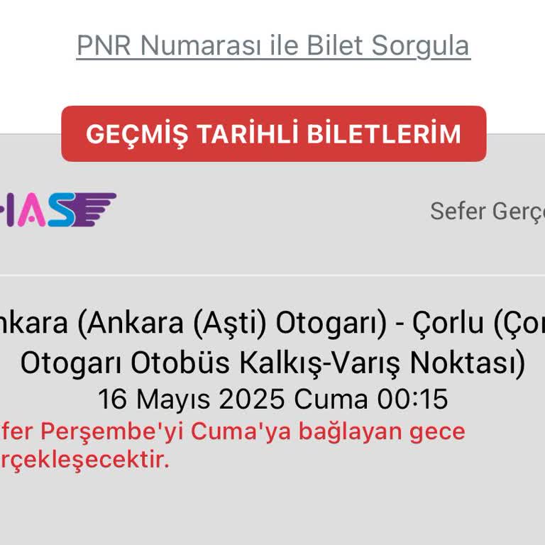 Obilet Ve Has Turizm Rotası Farklı, Mağduriyet Yaşadım