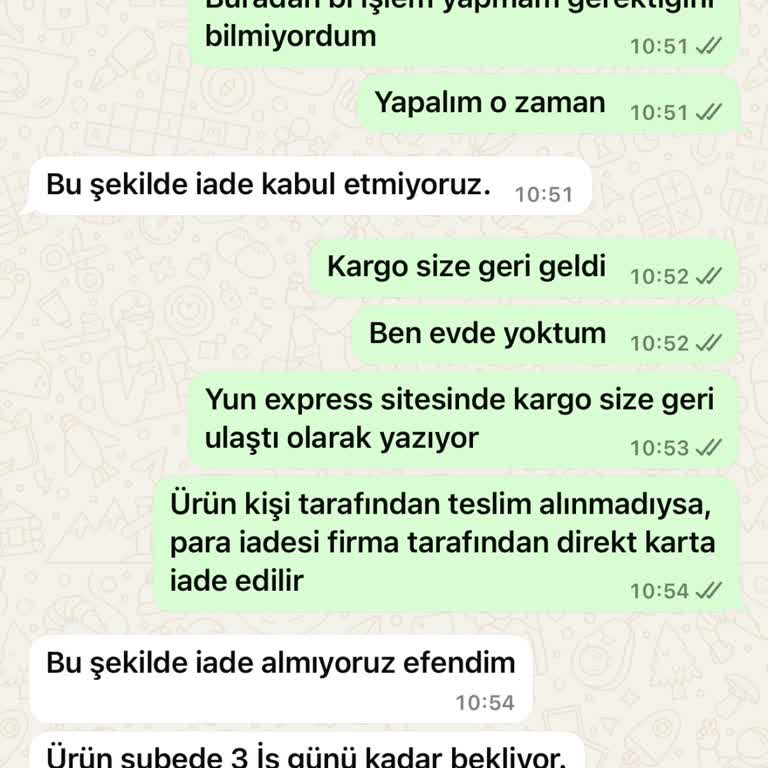 İade Sürecinde Yaşanan Sorun Ve Para İadesi Problemi