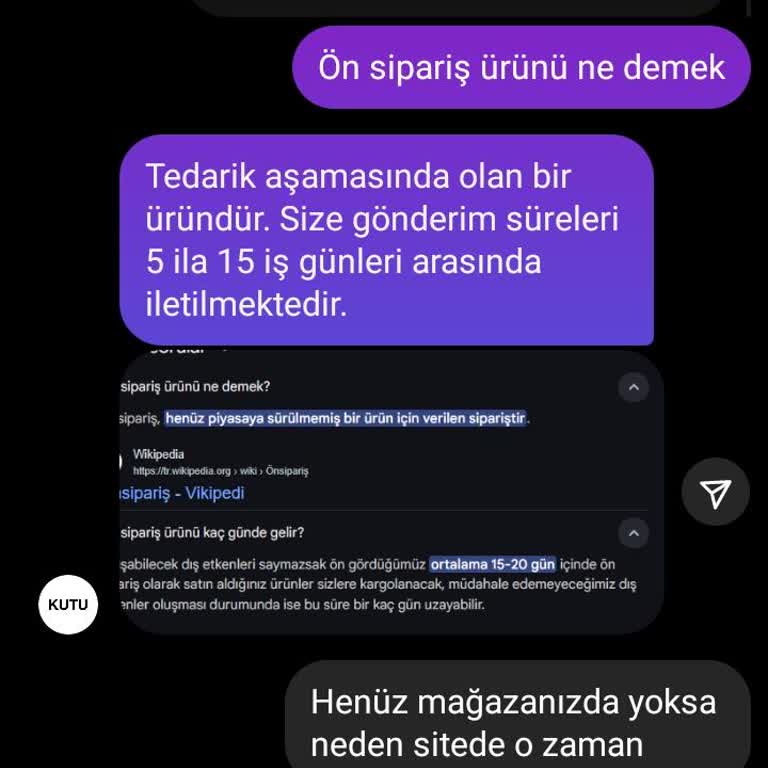 Stokta Olmayan Ürünü Satıp Siparişi Günlerce Kargolamadılar