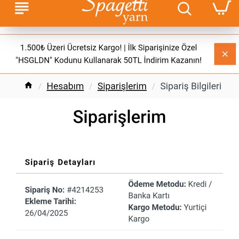 Yurtiçi Kargo Siparişim Elime Ulaşmadı