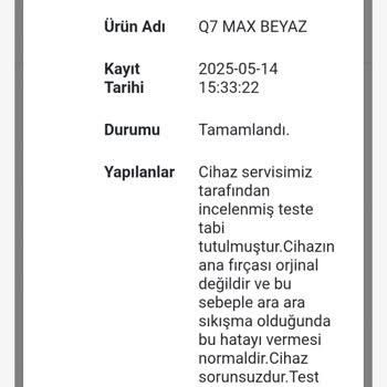 Roborock Q7 Max Sürekli Hata 8 Veriyor Servis Çözüm Sunmuyor