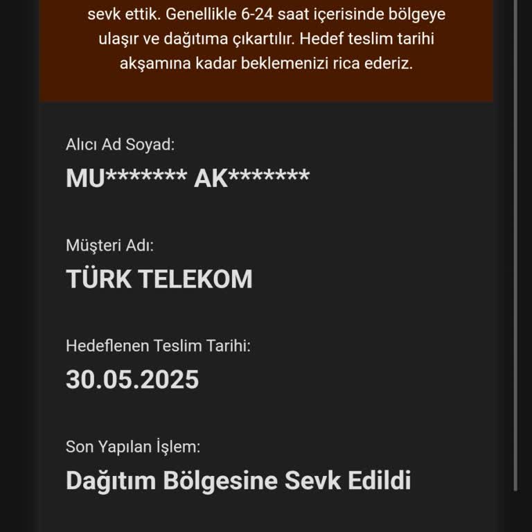 AGT Kargo İle Cihaz Teslimatında Adres Ve İletişim Sorunu