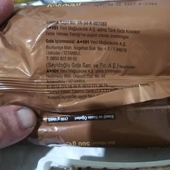 Aldığım Helva Kötü Kokulu Ve Yapış Yapış Çıktı, İade Alınmadı!