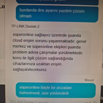 TP Link Ve Superonline Arasında Kalan Müşteri Olarak Çözüm Bekliyorum
