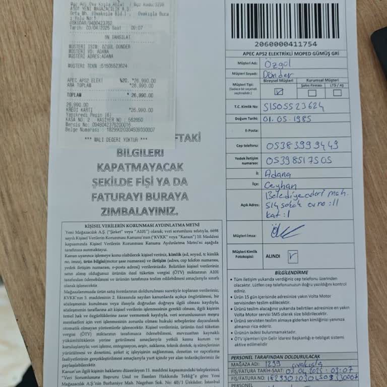 Volta APS Siparişim Teslim Edilmedi, Mağduriyet Yaşıyorum