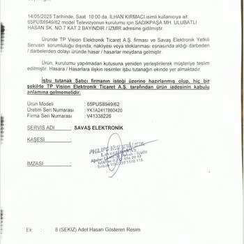 Satın Aldığım TV Kırık Çıktı, Değişim Talebim Reddedildi