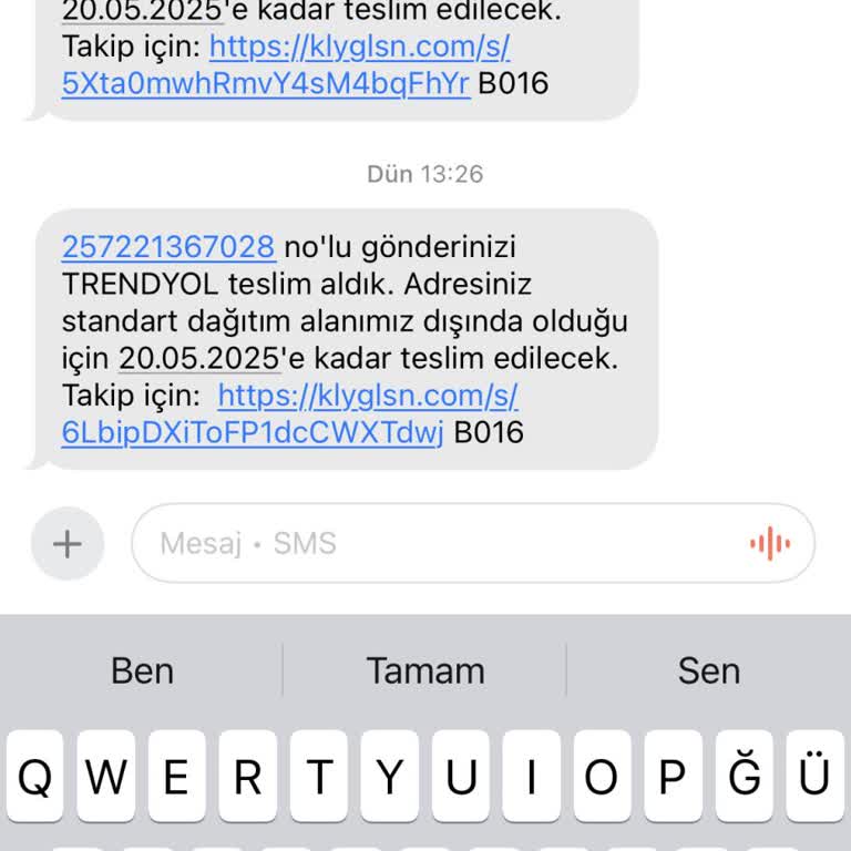 Kargo Teslimatında Sürekli Gecikme Ve Sorun