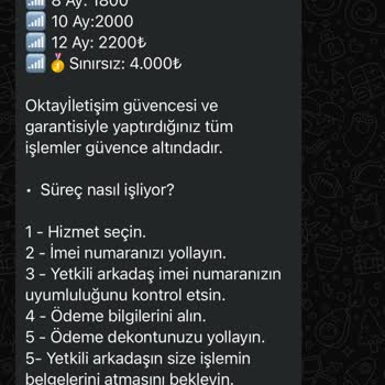 IMEI Uzatma İşleminde Yaşanan İletişim Problemi