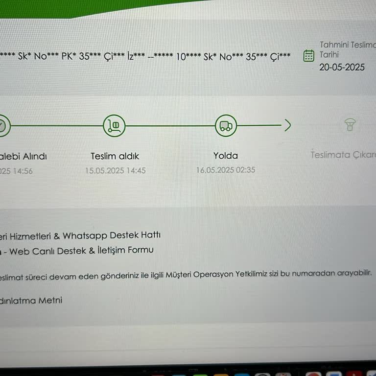 Acil Gönderim Kargom Teslim Edilmedi Ve Dağıtıma Çıkmadı