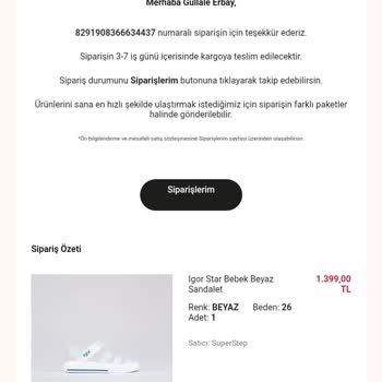 Online Siparişim Keyfi Olarak İptal Edildi, Müşteri Hizmeti Yetersiz