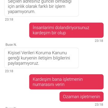 Yanlış Adrese Teslimat Ve İletişimsizlik Sorunu